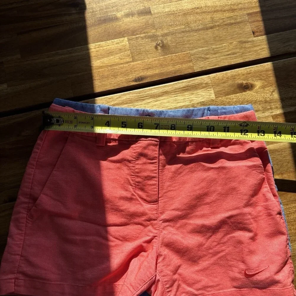 Bundle‎ Of 2 Nike Golf Shorts Girl Size M Adjustable Waist Blue Orange Preppy